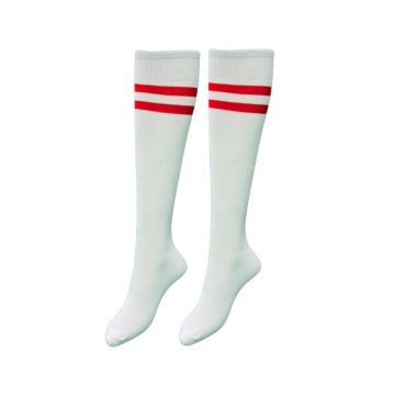 Basic Unisex Sports Socks Pack of 14 - White/Red