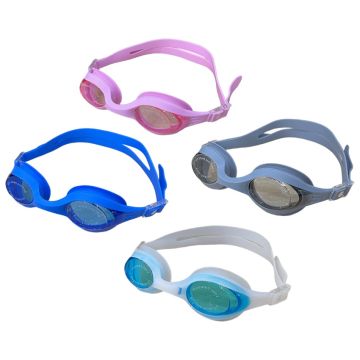 Swimming Goggles, Tinted Open Water Goggles, Anti Fog, Dual Head Strap