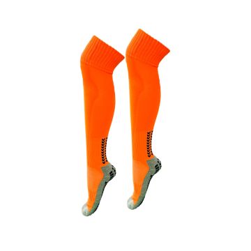 Sports Grip Knee High Socks Senior Pack Of 14 - Neon Orange/Black
