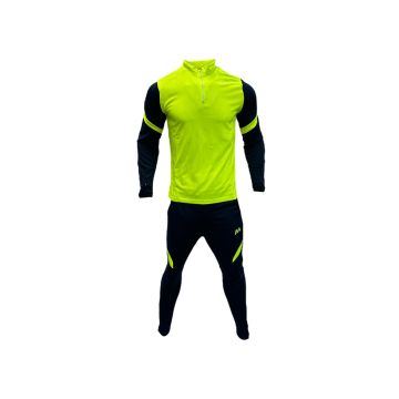 Solar Half-Zip Training Tracksuit - Navy/Neon Yellow
