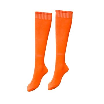 Plain Unisex Sports Socks Pack of 14 - Neon Orange