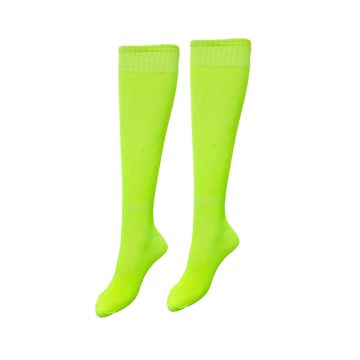 Plain Unisex Sports Socks Pack of 14 - Neon Yellow