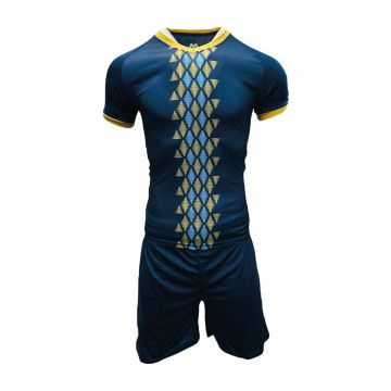 Sublimated Mens Football Kit Pack of 14 - Navy/Gold/Sky