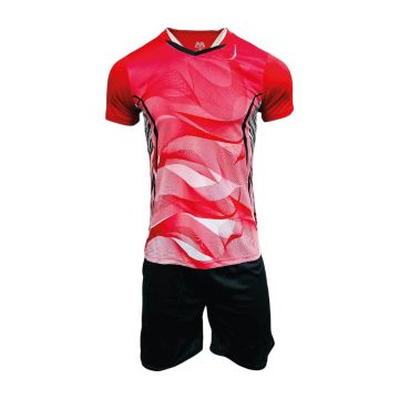 Sublimated Mens Football Kit Pack of 14 - Red/Black/White