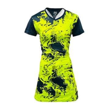 Sublimated Ladies Netball Kit Pack of 10 - Grey/Neon Yellow