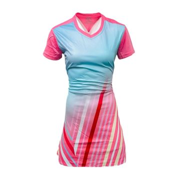 Sublimated Ladies Netball Kit Pack of 10 - Pink/Sky