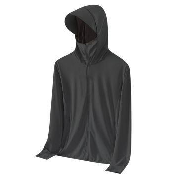 UPF 50+ Sun Protection Jacket Long Sleeve - Black