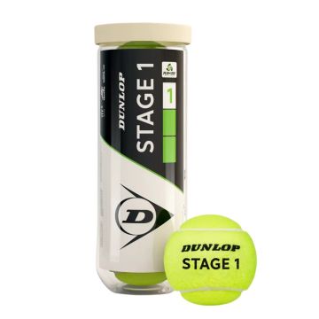 Dunlop Stage 1 Green Tennis Balls 3Pet
