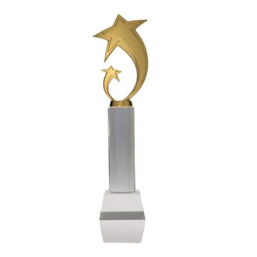 Legacy Metal Star Crystal Glass Award