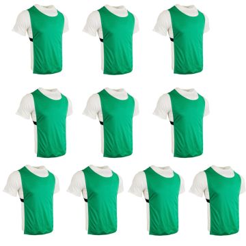 Polyester Training Bibs Set of 10 - Emerald