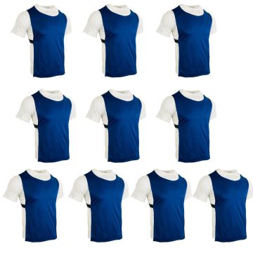 Polyester Training Bibs Set of 10 - Navy
