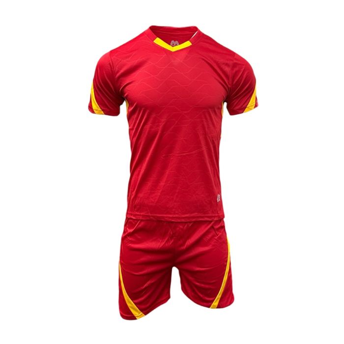 Denmark Mens Football Kit Pack of 14 - Red/Gold