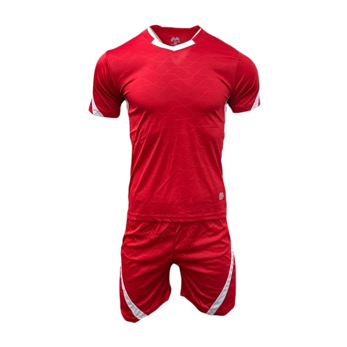 Denmark Mens Football Kit Pack of 14 - Red/White