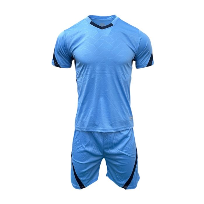 Denmark Mens Football Kit Pack of 14 - Sky/Navy
