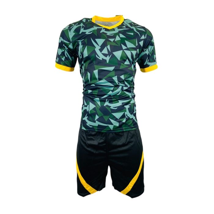 Sublimated Mens Rugby Kit Pack of 22 - Green/Yellow