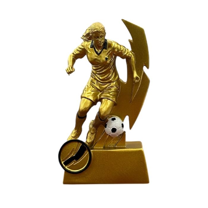 Flash Female Football Resin Trophy