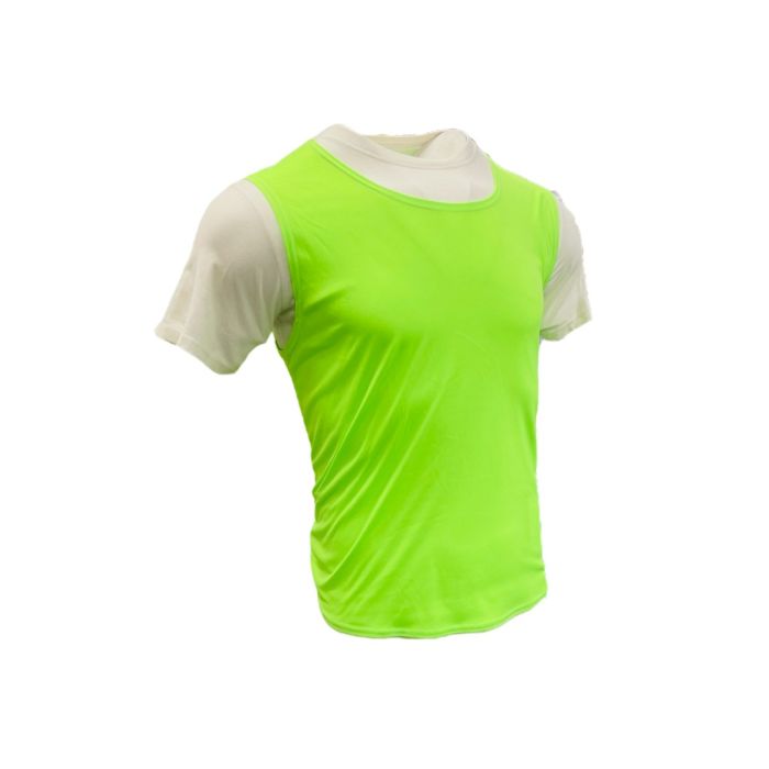 Polyester Training Vests Set of 10 - Neon Green